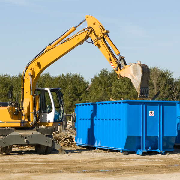 can i choose the location where the residential dumpster will be placed in Brantleyville Alabama